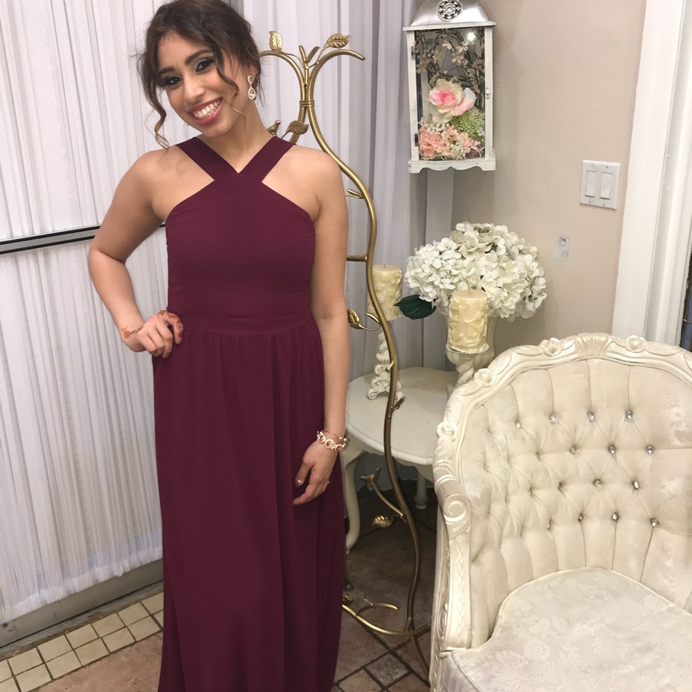 Lulu’s long bridesmaid dress